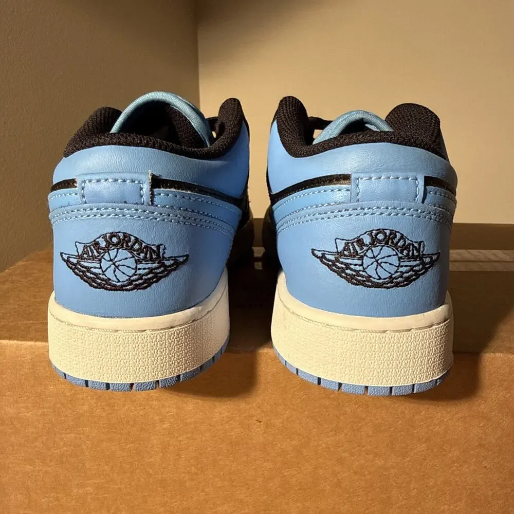Air Jordan 1 Low GS 'University Blue' 553560-041 Blue/Black/White Size 7Y 8.5W